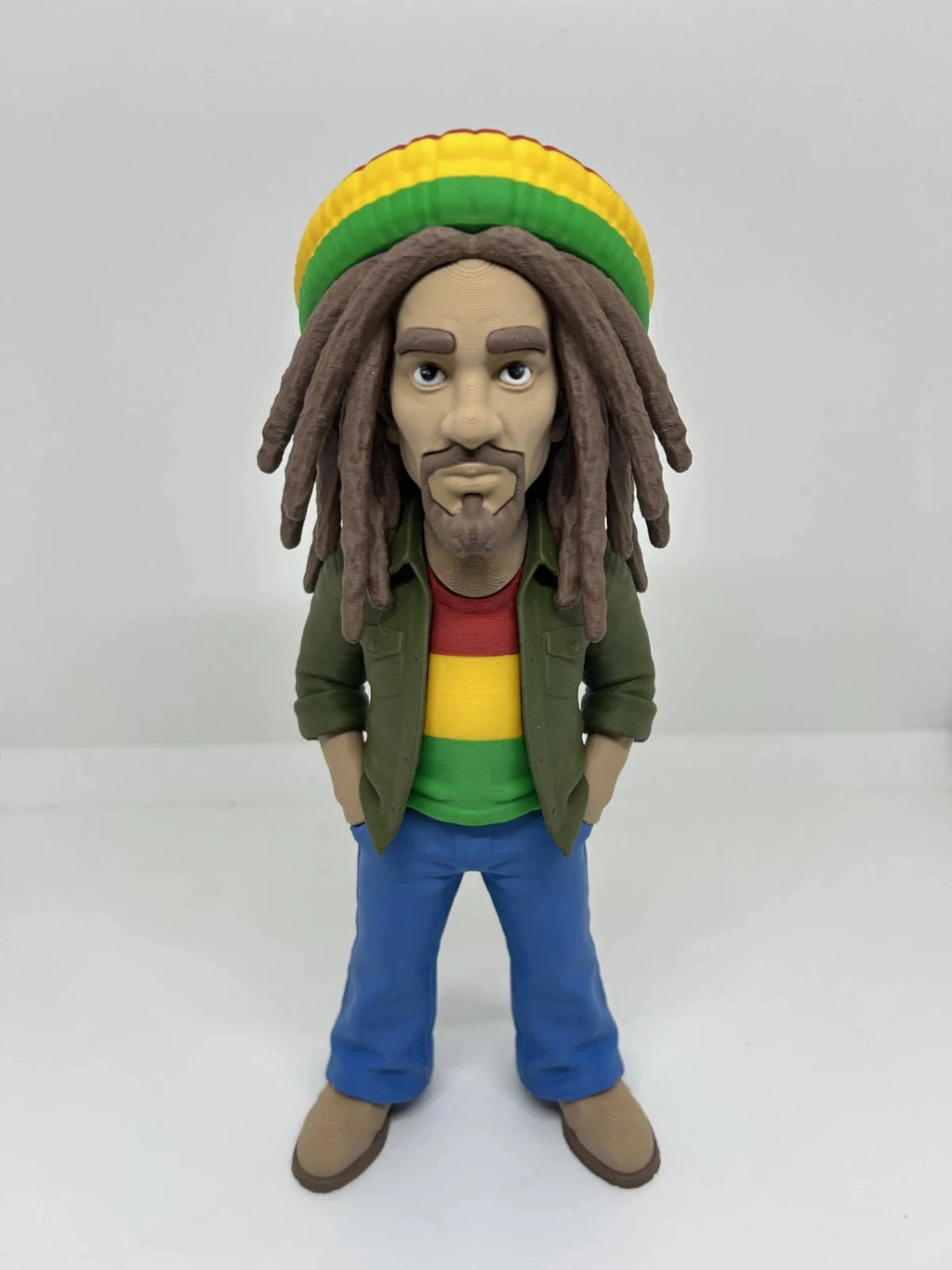 Bob Marley Music Icon Figure 3D Print 20cm TV Movie Fan Gift Office Display