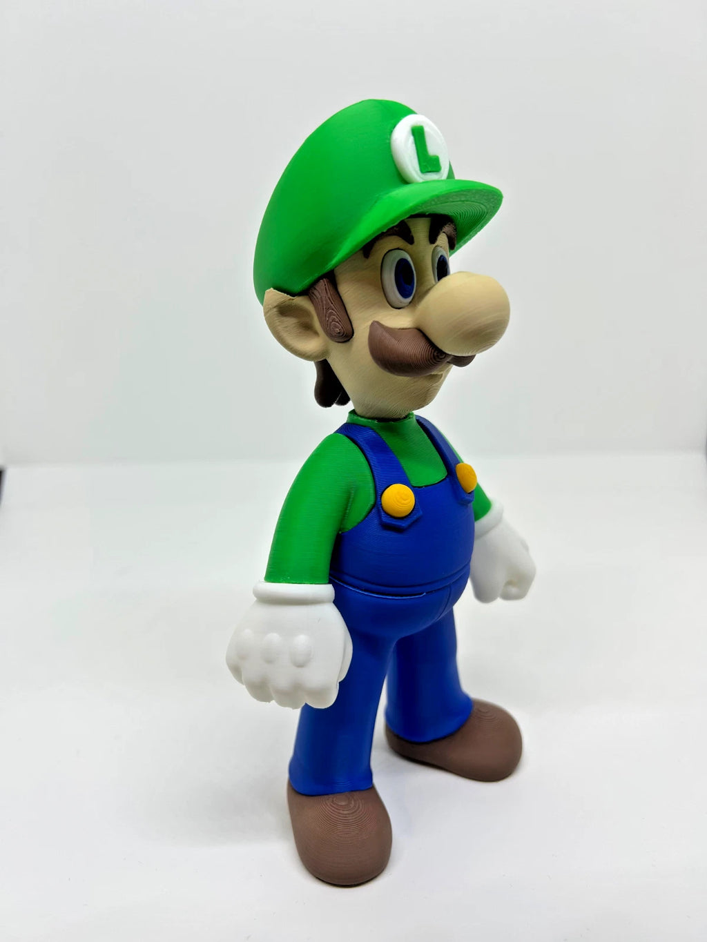 Luigi Figure 3D Print 20cm Movie Fan Gift Man Cave Super Mario