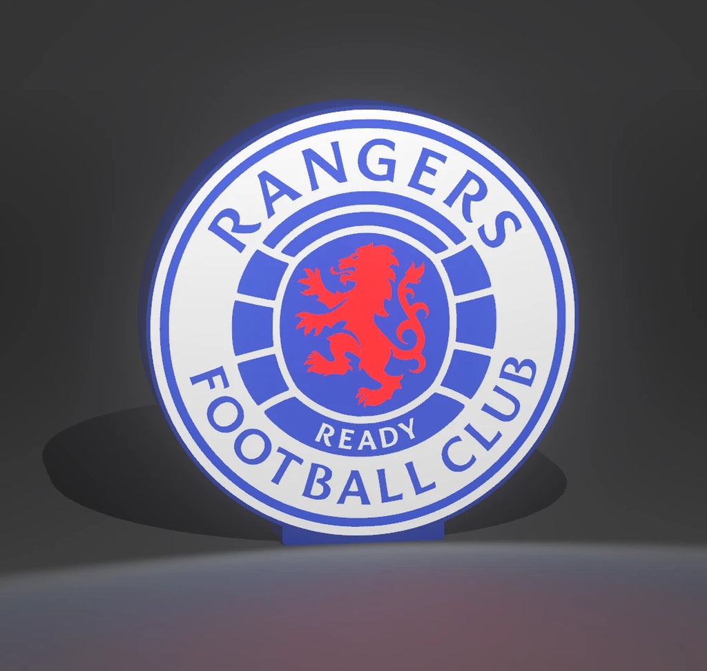 Glasgow Rangers LED Lightbox Nightlight USB Powered LED Lamp ,Man Cave, Bar