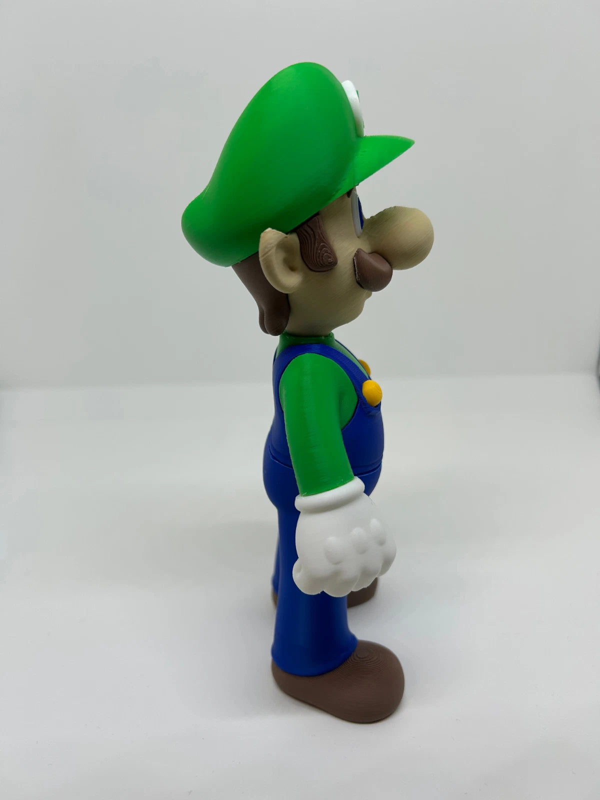 Luigi Figure 3D Print 20cm Movie Fan Gift Man Cave Super Mario