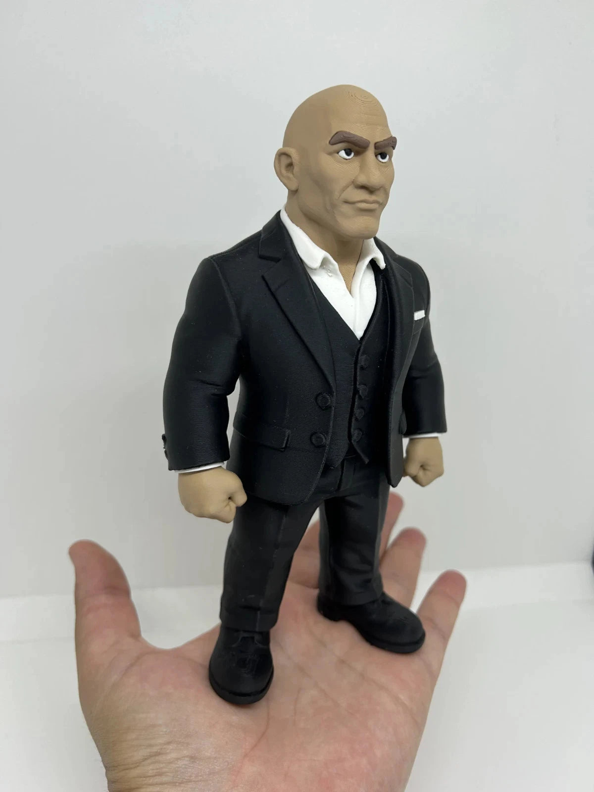 The Rock WWE Icon Figure 3D Print 20cm TV Movie Fan Gift Office Display