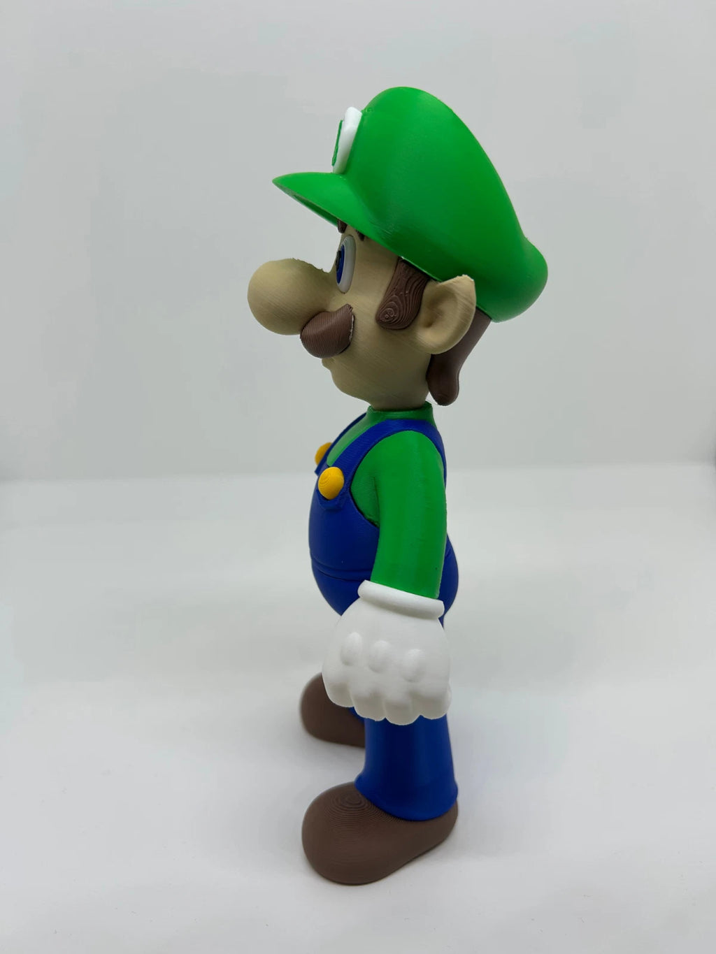 Luigi Figure 3D Print 20cm Movie Fan Gift Man Cave Super Mario