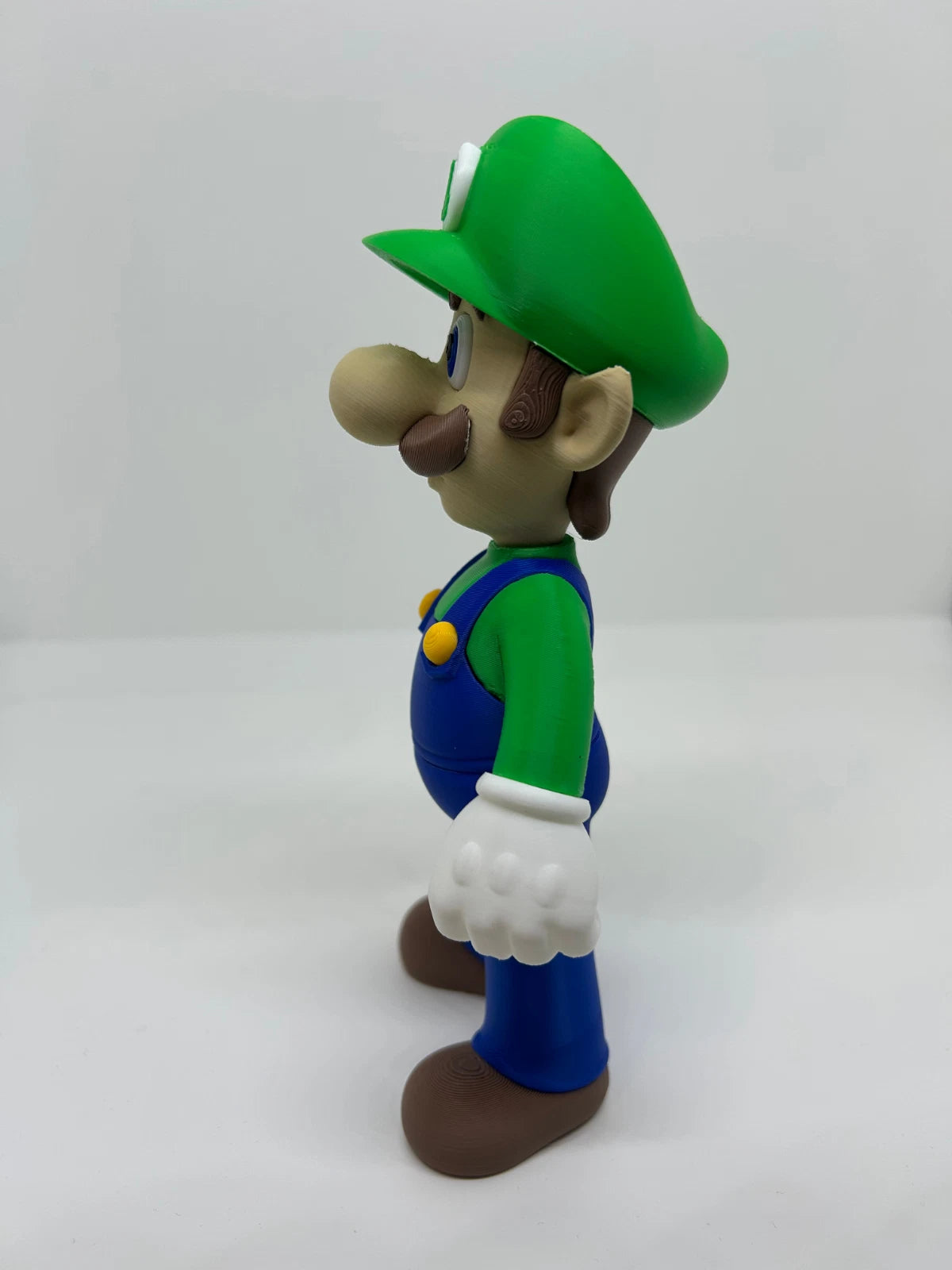 Luigi Figure 3D Print 20cm Movie Fan Gift Man Cave Super Mario
