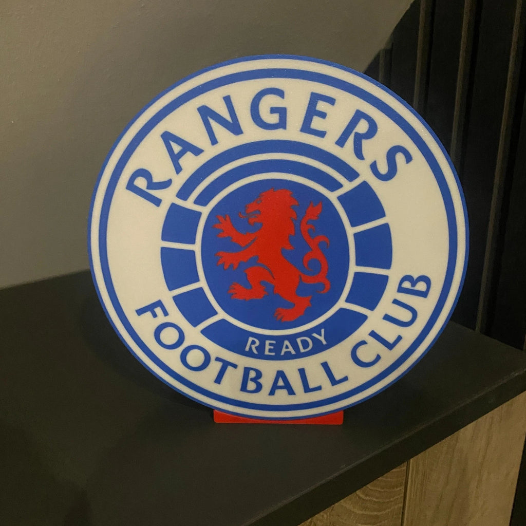 Glasgow Rangers LED Lightbox Nightlight USB Powered LED Lamp ,Man Cave, Bar