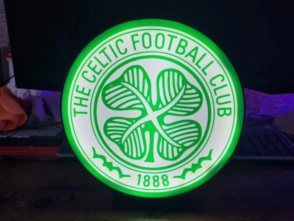 Celtic Football Club LED Light Box USB Powered man cave, bar