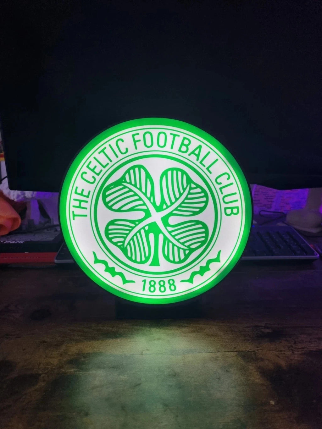 Celtic Football Club LED Light Box USB Powered man cave, bar