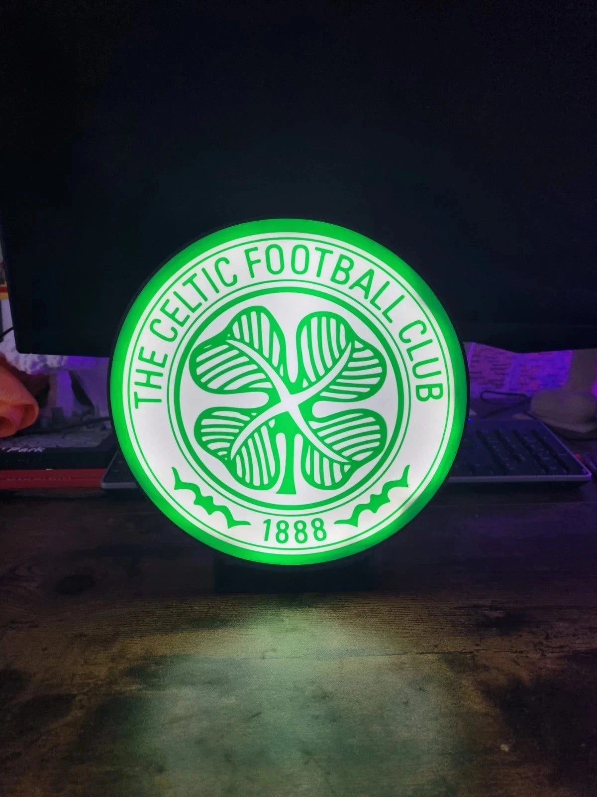 Celtic Football Club LED Light Box USB Powered man cave, bar