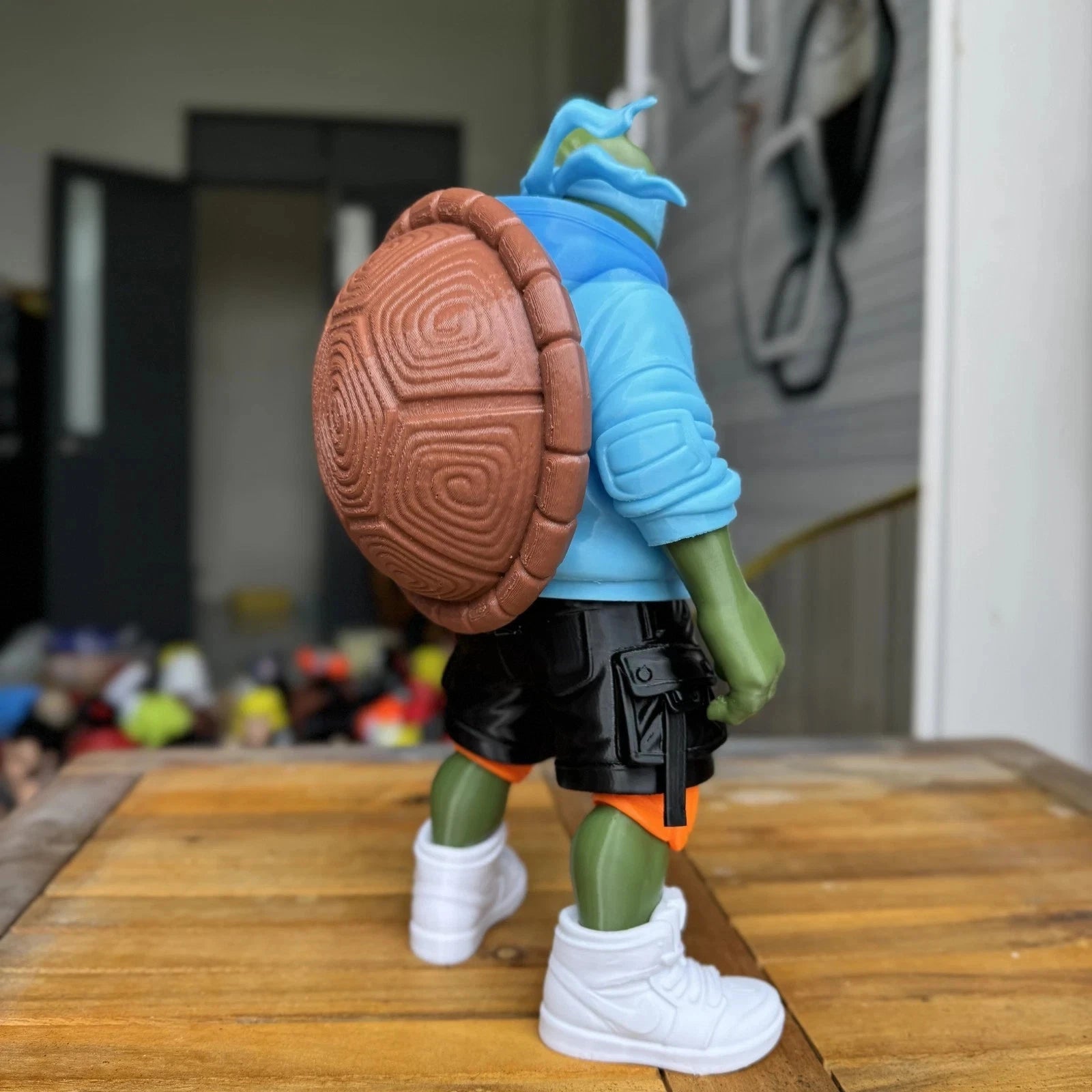 Ninja Turtles Urban Vibe Figures 3D Printed Display Leonardo Donnie Raph Mikey