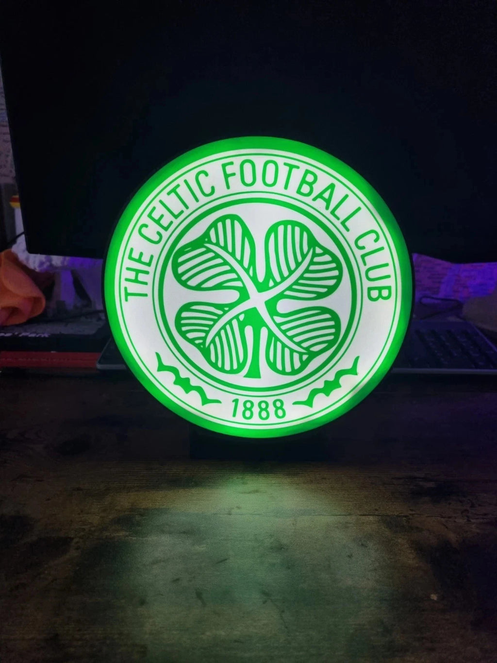 Celtic Football Club LED Light Box USB Powered man cave, bar