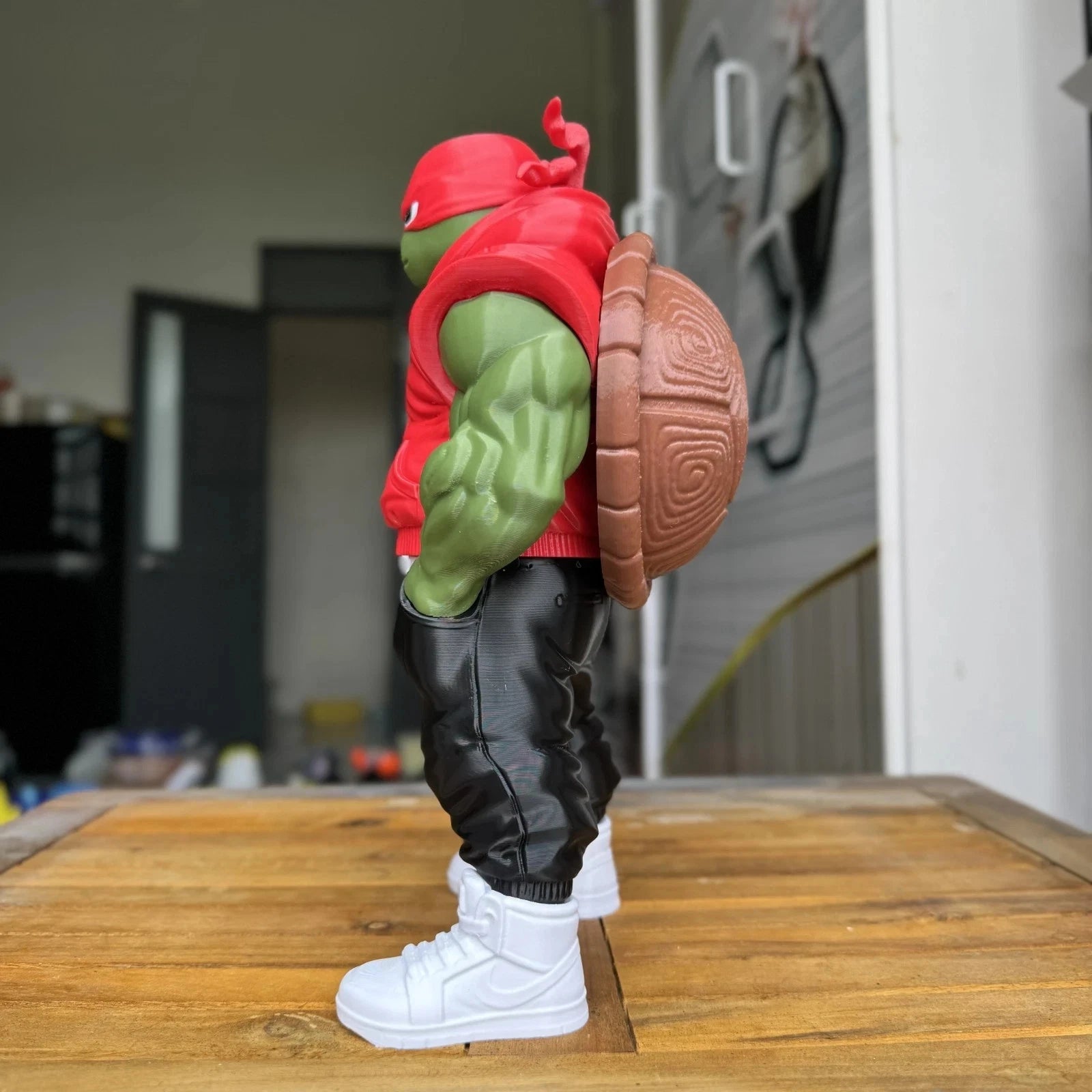 Ninja Turtles Urban Vibe Figures 3D Printed Display Leonardo Donnie Raph Mikey