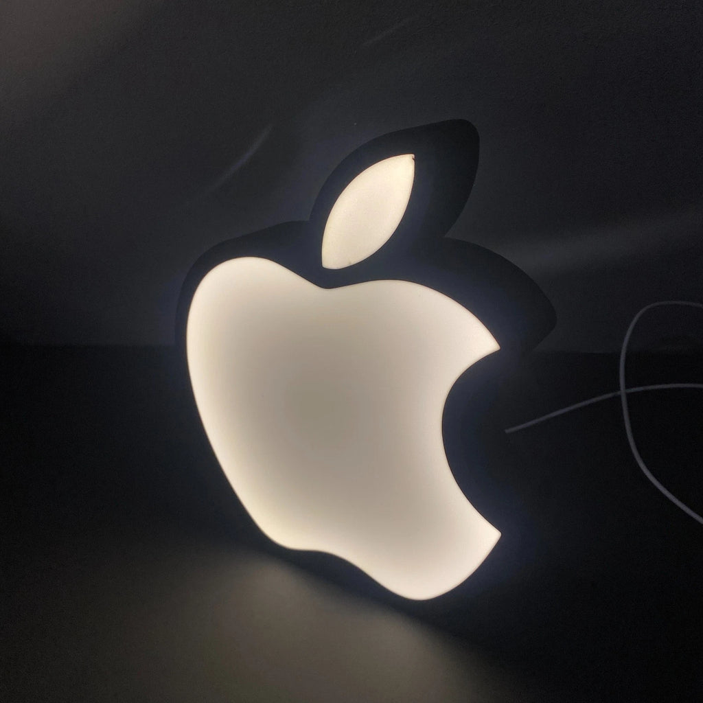 Apple Logo USB Powered LED Light Box USB Powered Lamp Sign Games Room Gift Logo
