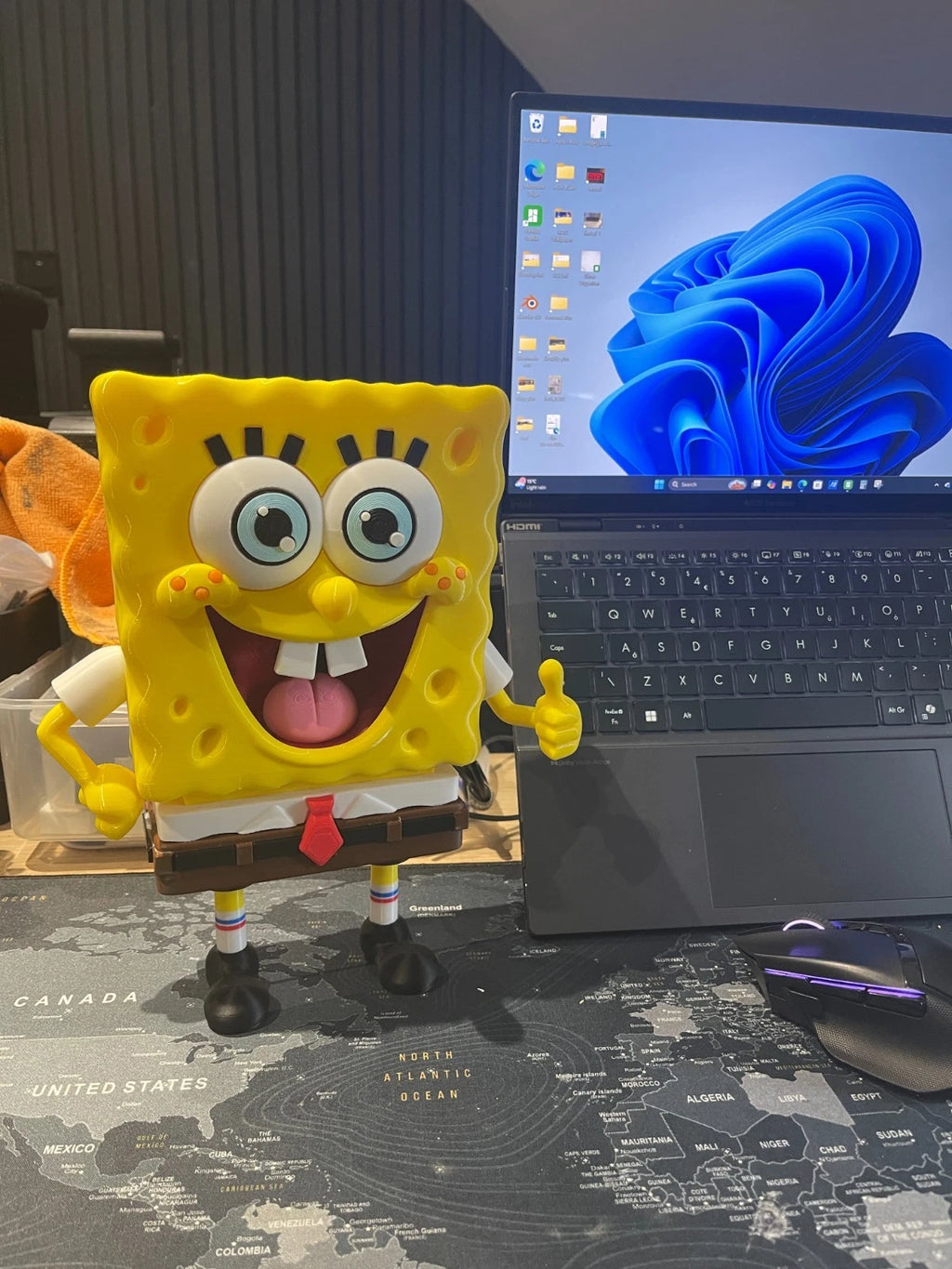 SpongeBob SquarePants 3D Print Figure 25cm Movie TV Show Fan Gift Home Decor