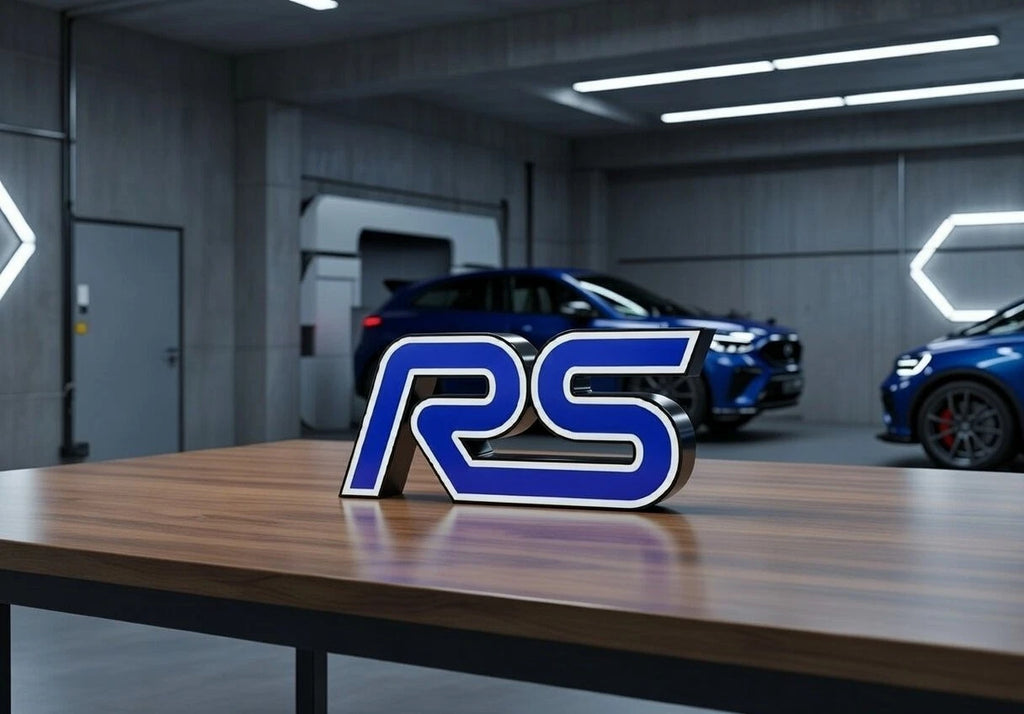 Ford RS Style LED Lamp Light Box Man Cave Garage USB Lightbox Gift