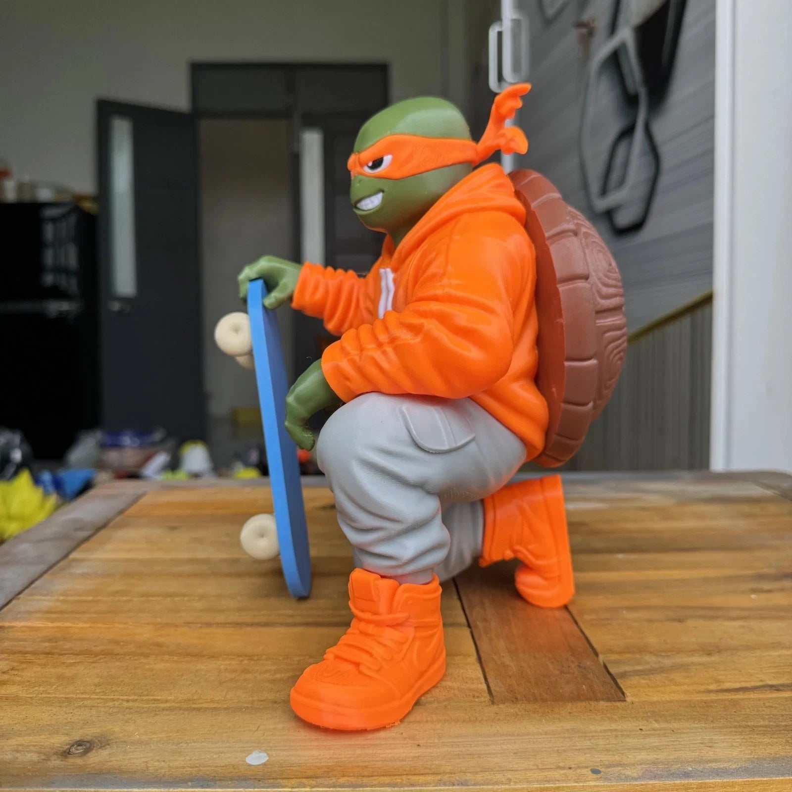 Ninja Turtles Urban Vibe Figures 3D Printed Display Leonardo Donnie Raph Mikey