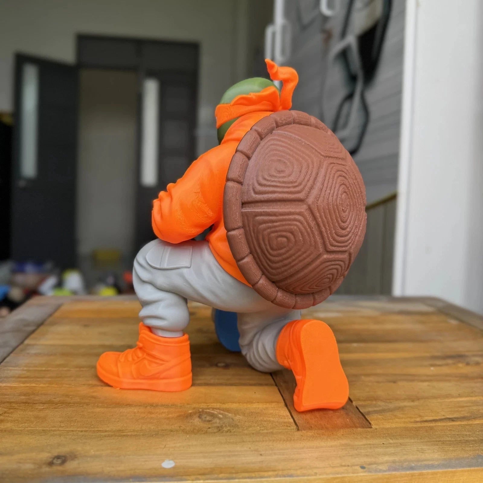 Ninja Turtles Urban Vibe Figures 3D Printed Display Leonardo Donnie Raph Mikey