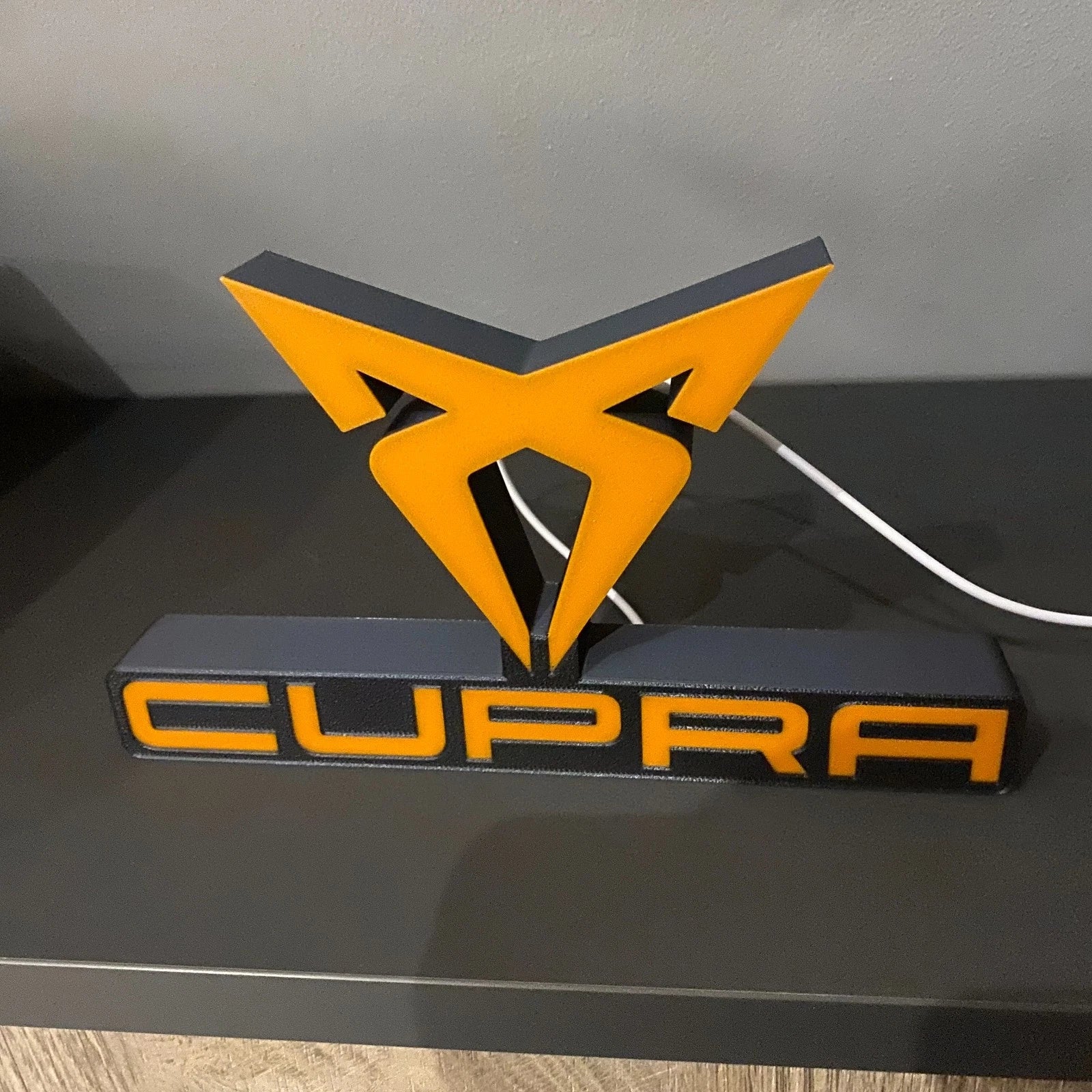 Cupra LOGO LED Sign Lightbox Garage Tool Wall Decor USB POWERED Gift