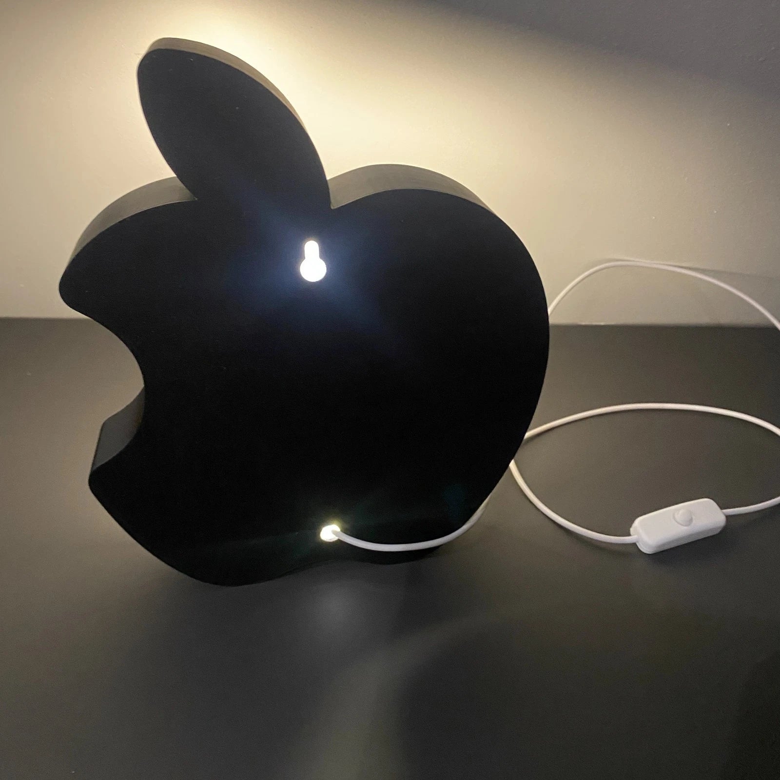 Apple Logo USB Powered LED Light Box USB Powered Lamp Sign Games Room Gift Logo