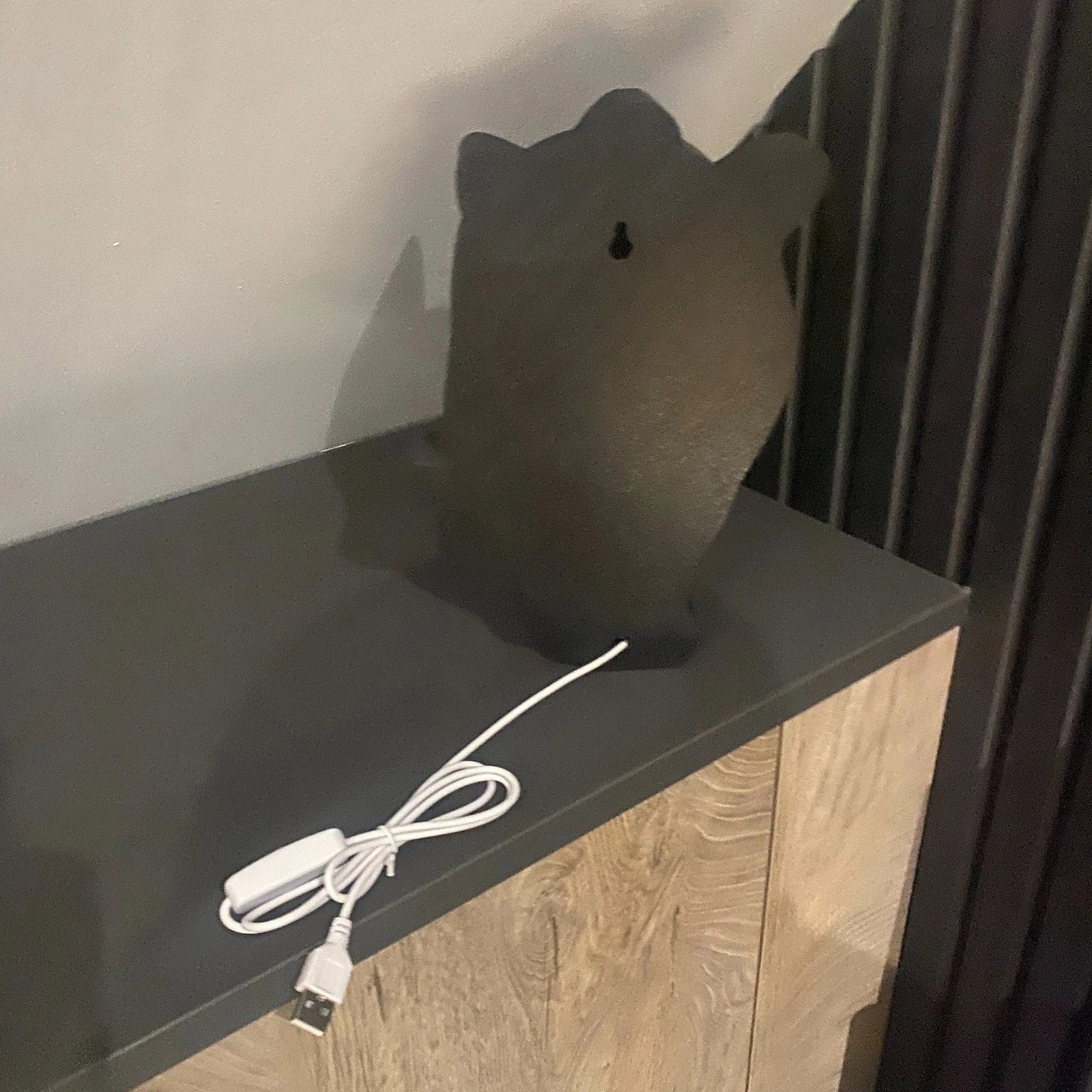 Sunderland Black Cat LED Lightbox Nightlight USB Powered LED Lamp ,Man Cave, Bar