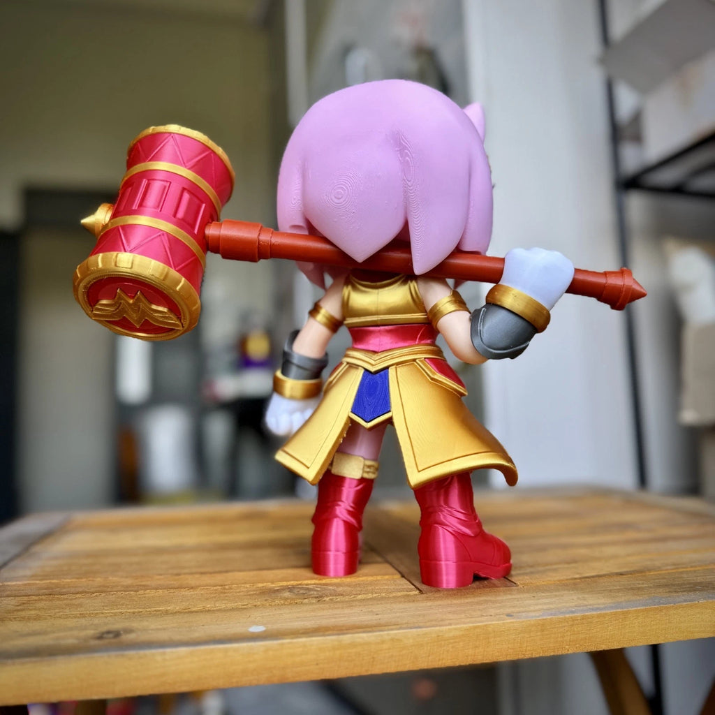 Wonder Woman Amy Mash Up Figure 3D Print 27cm Movie Fan Gift Office Display