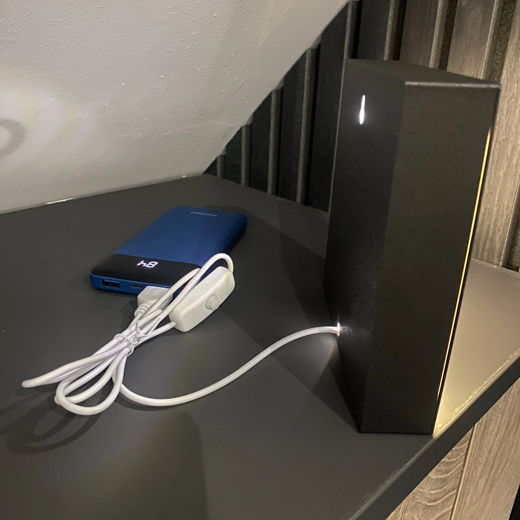 Ford Racing RS Style LED Lamp Light Box Man Cave USB Garage Gift