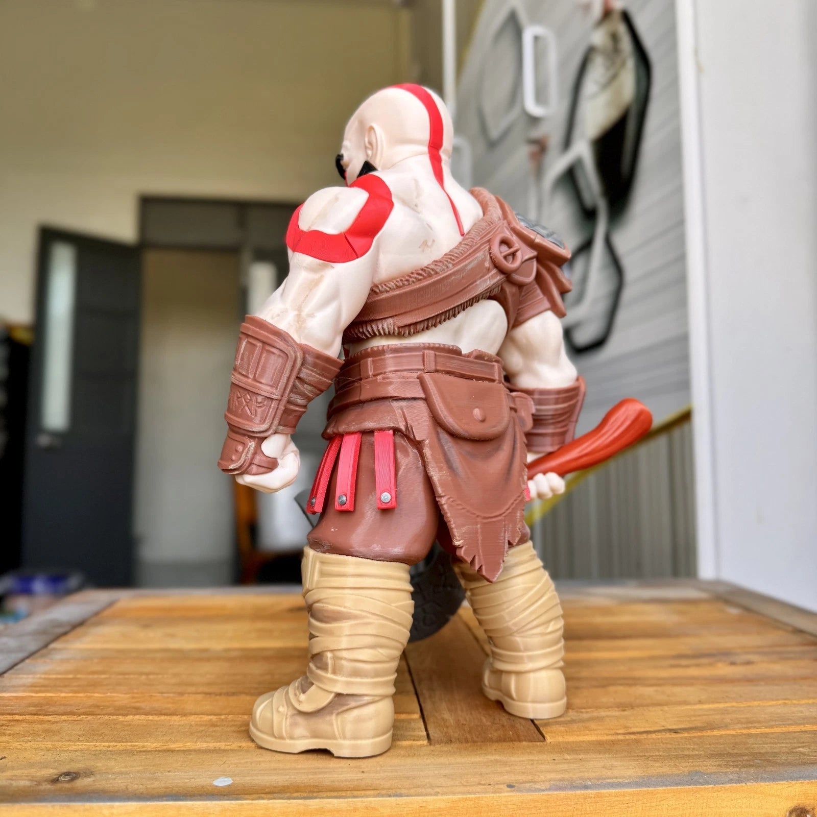 Kratos God of War Figure 3D Print 30cm Gamer Fan Gift Office Display