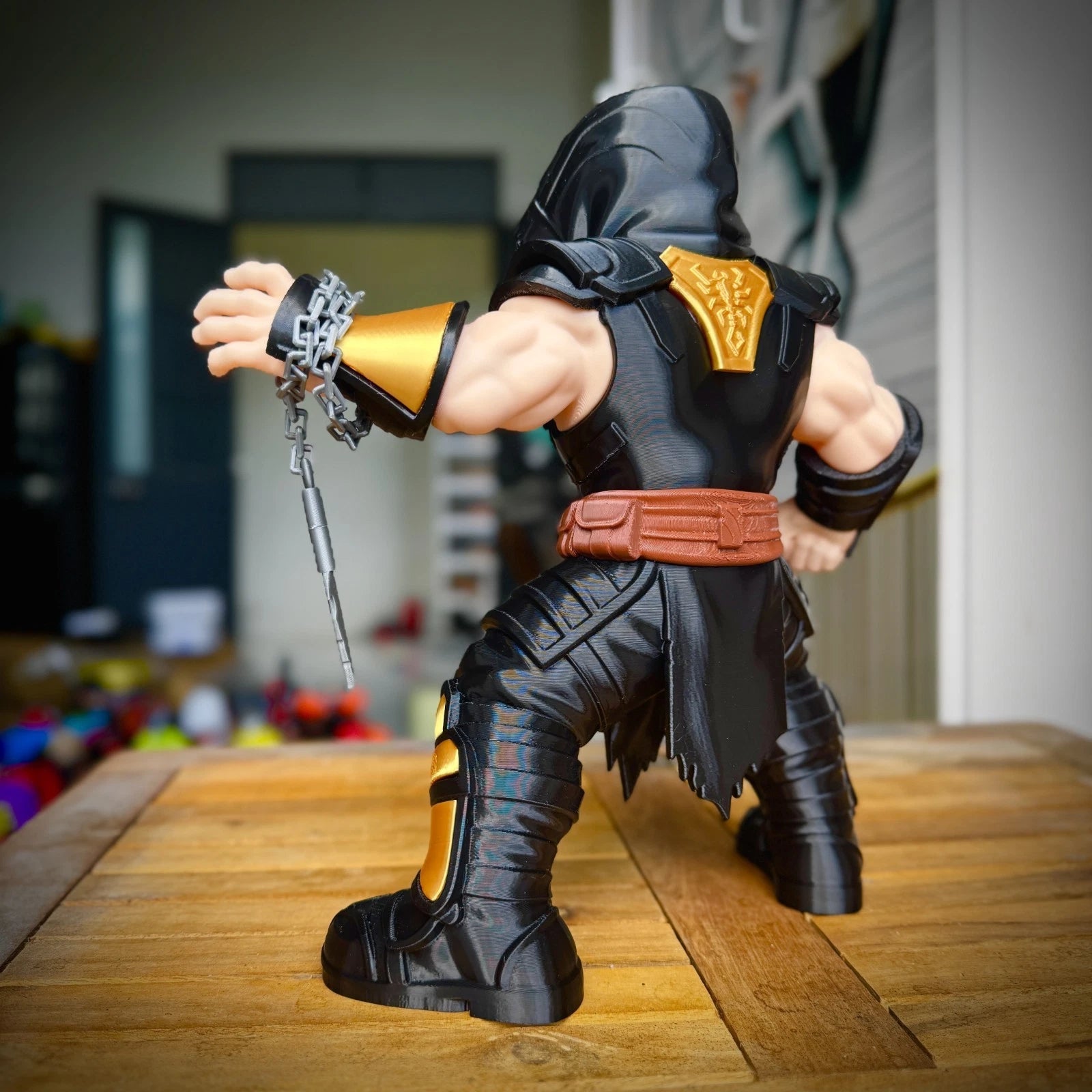 Scorpion Mortal Kombat Figure 3D Print 30cm Movie Fan Gift Office Display