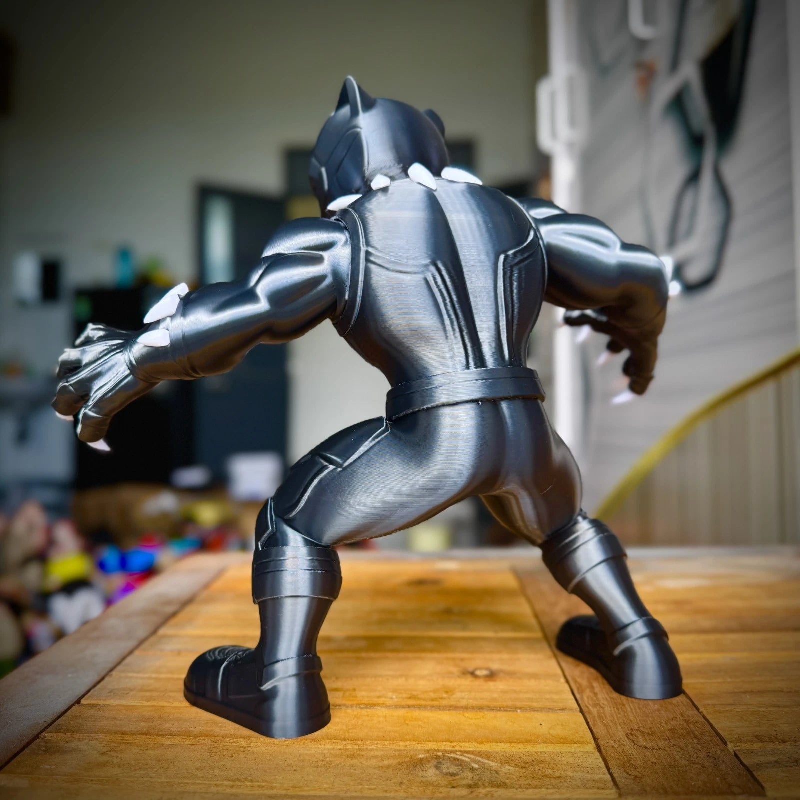 Black Panther Figure 3D Print 28cm Movie Comic Fan Gift Office Display