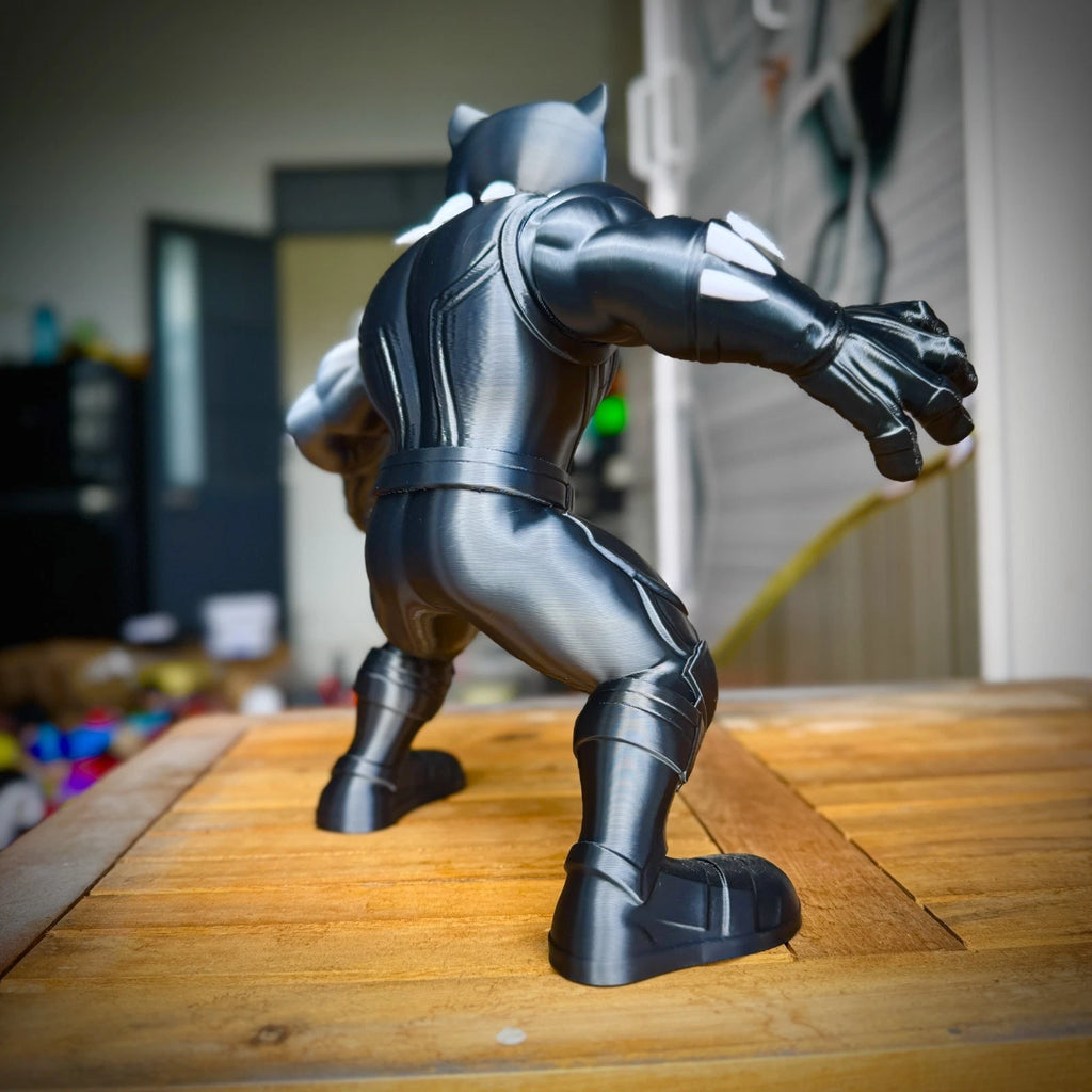 Black Panther Figure 3D Print 28cm Movie Comic Fan Gift Office Display