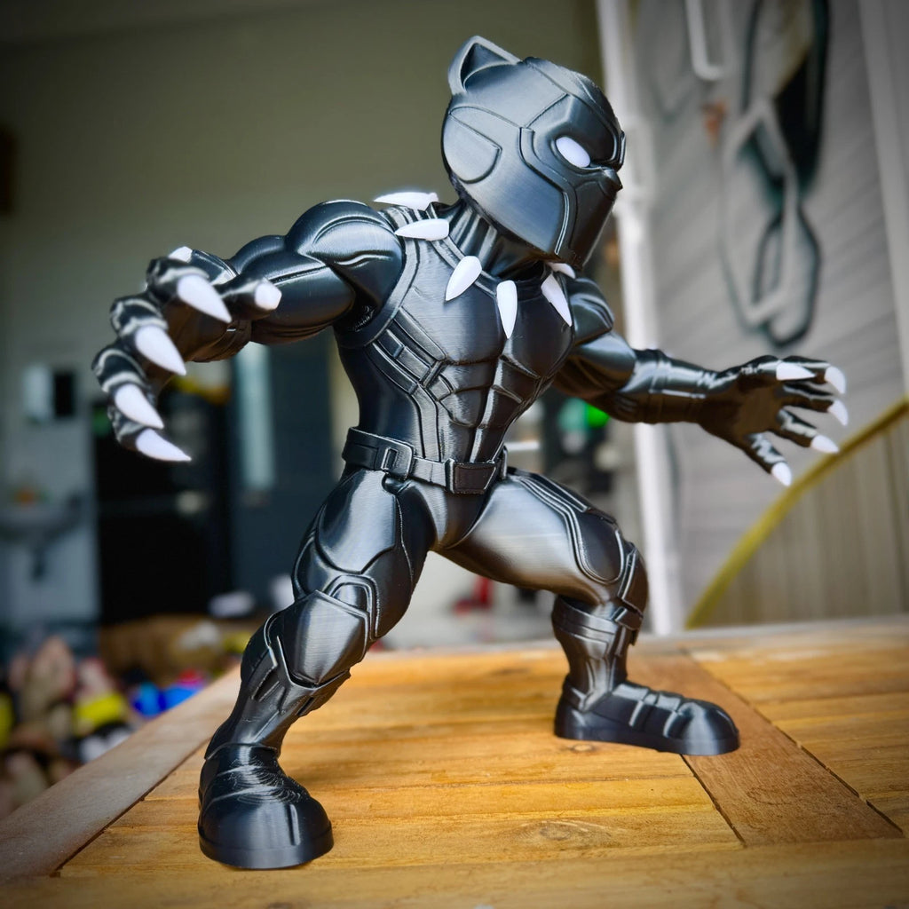 Black Panther Figure 3D Print 28cm Movie Comic Fan Gift Office Display