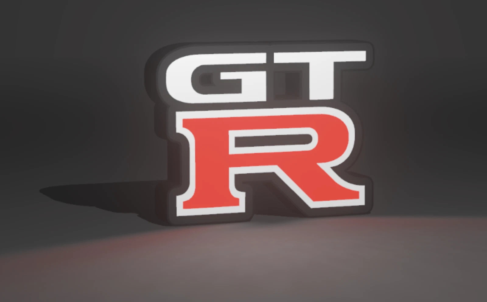 Nissan GTR LOGO LED Light Box Sign Lightbox Garage Tool Wall Decor USB POWERED