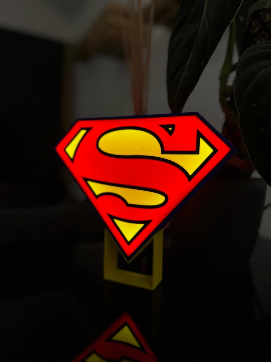 Superman Symbol USB Powered Lightbox Lamp Gift Cinema Room Night Light