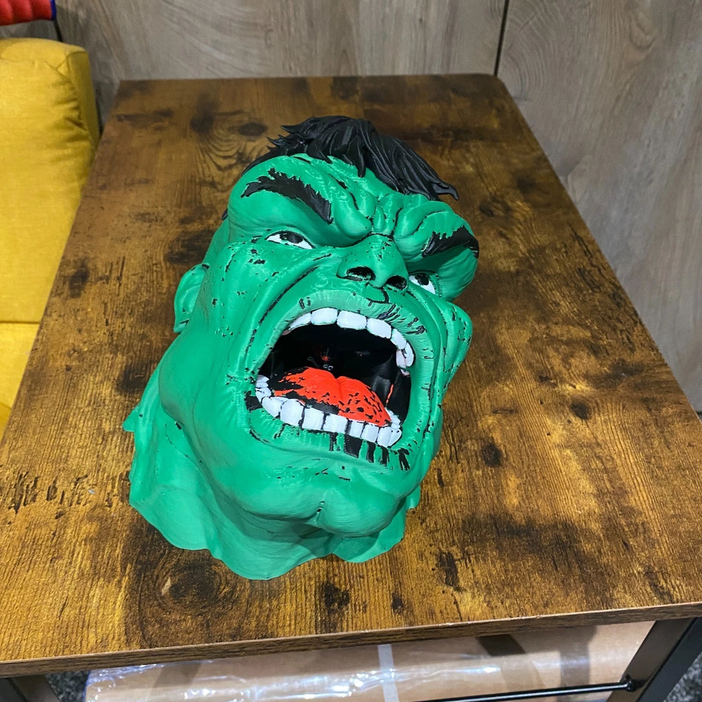 Incredible HULK LIFE SIZE BUST Head MARVEL Wall Mount or Freestanding