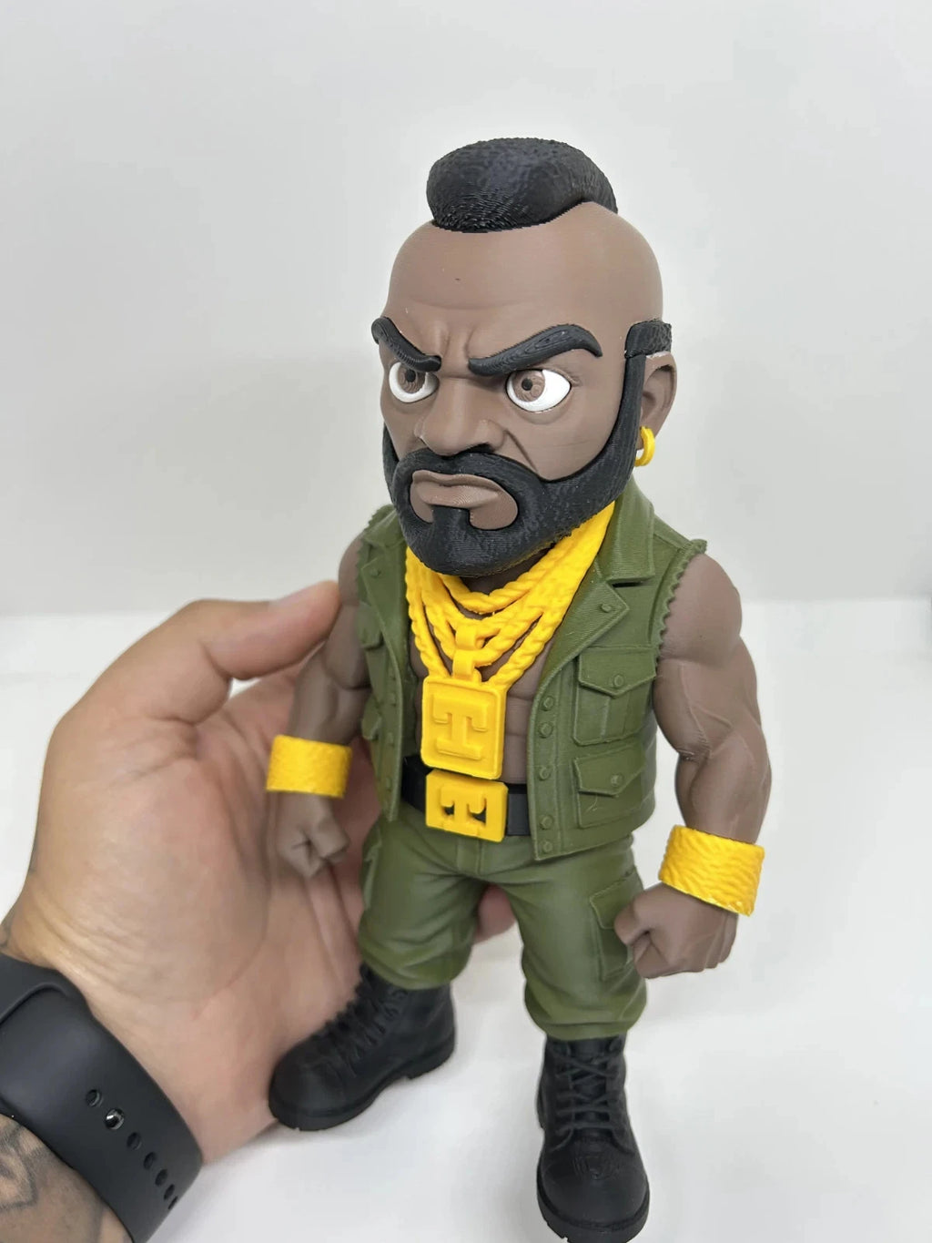 "B.A." Baracus Mr T – A Team Icon 3D Print Figure Ornament 20cm Movie Fan Gift