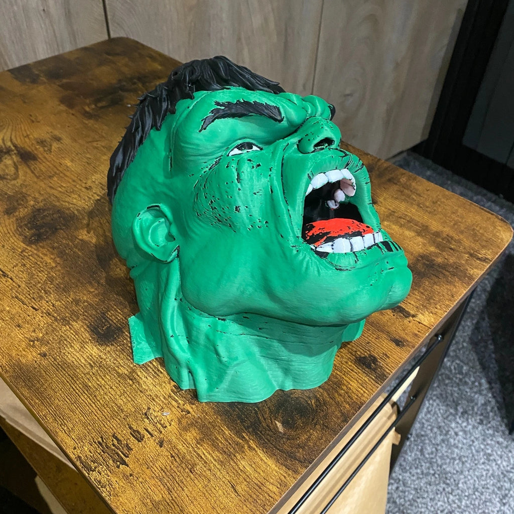 Incredible HULK LIFE SIZE BUST Head MARVEL Wall Mount or Freestanding
