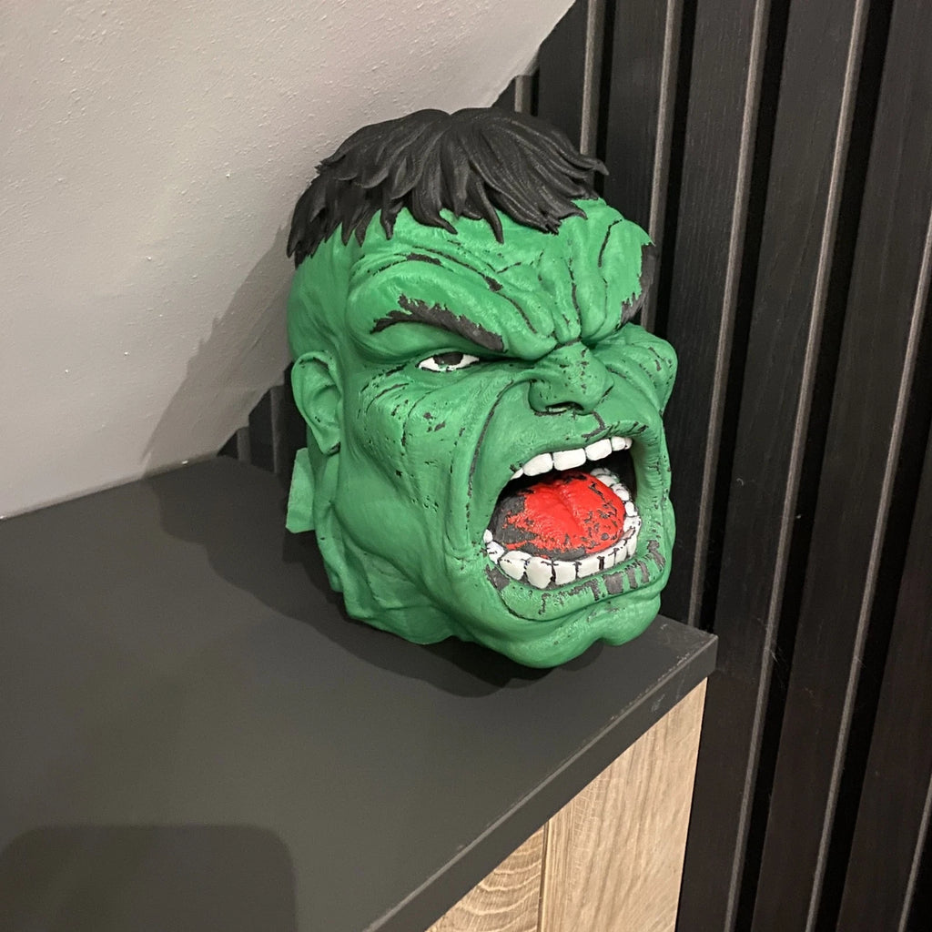 Incredible HULK LIFE SIZE BUST Head MARVEL Wall Mount or Freestanding