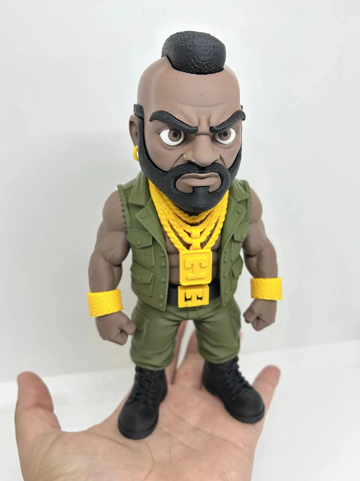 "B.A." Baracus Mr T – A Team Icon 3D Print Figure Ornament 20cm Movie Fan Gift