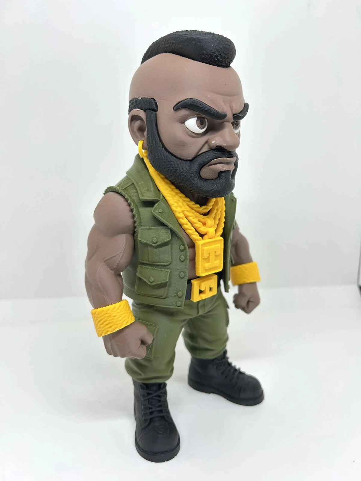 "B.A." Baracus Mr T – A Team Icon 3D Print Figure Ornament 20cm Movie Fan Gift