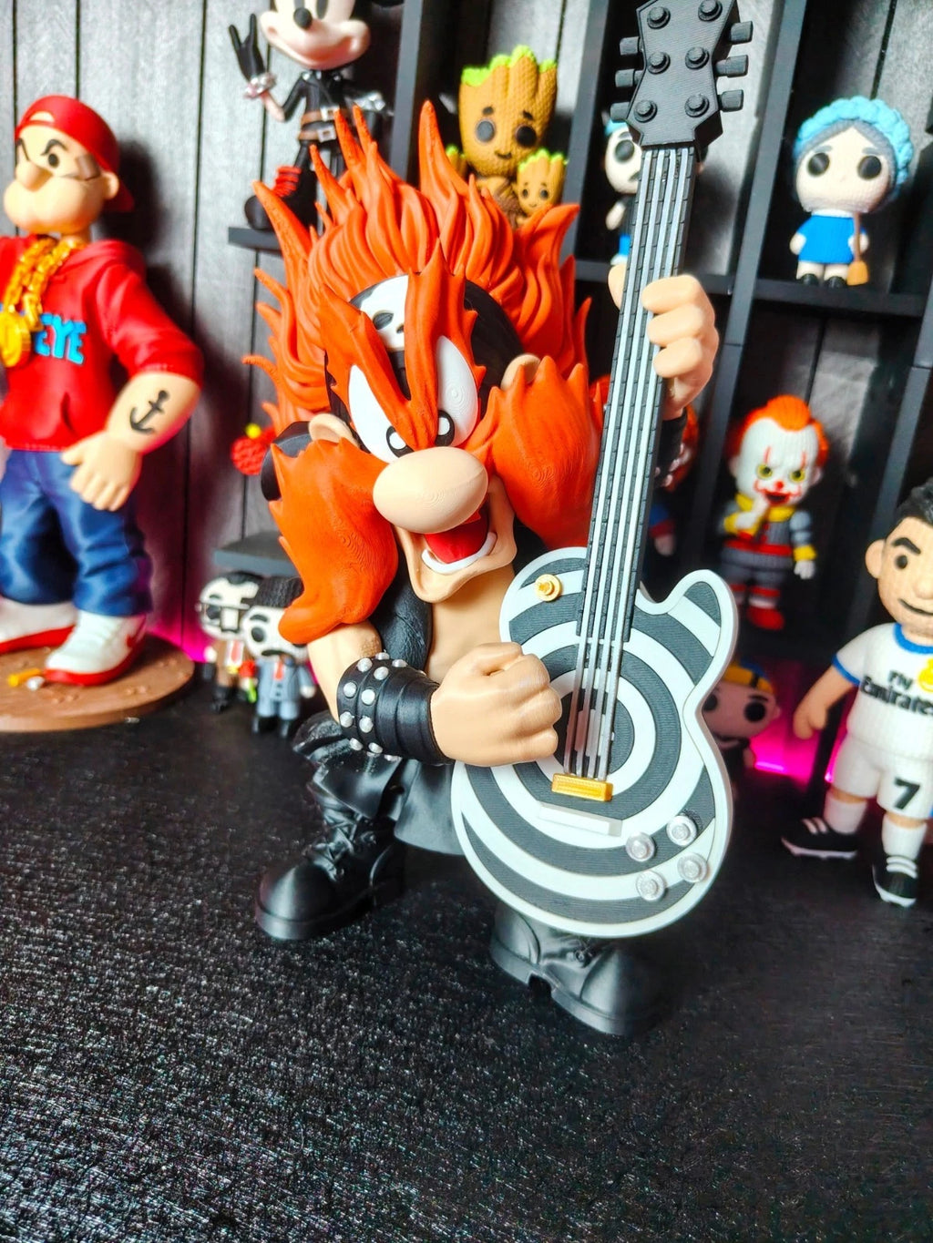 Sam Yosemite Rockstar Vibe Figure 3D Printed Display 35cm Cartoon Icon Fan Gift