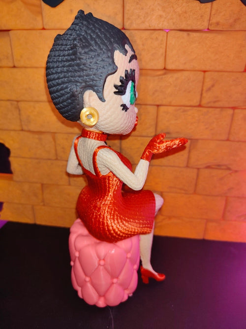 Betty Boop Knitted Figure 3D Printed Display 25cm Cartoon Icon Fan Gift