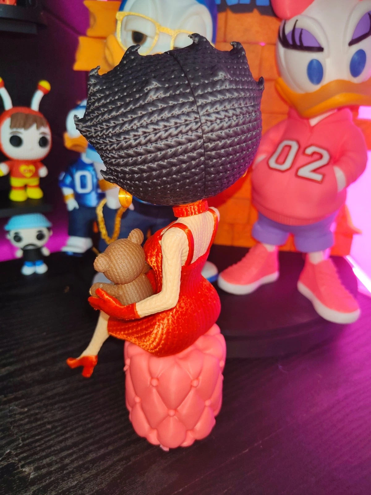 Betty Boop Knitted Figure 3D Printed Display 25cm Cartoon Icon Fan Gift