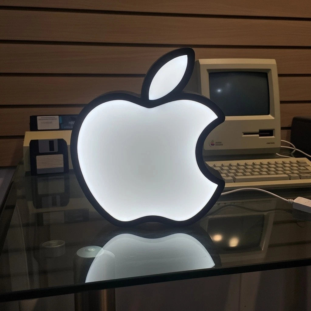 Apple Logo USB Powered LED Light Box USB Powered Lamp Sign Games Room Gift Logo