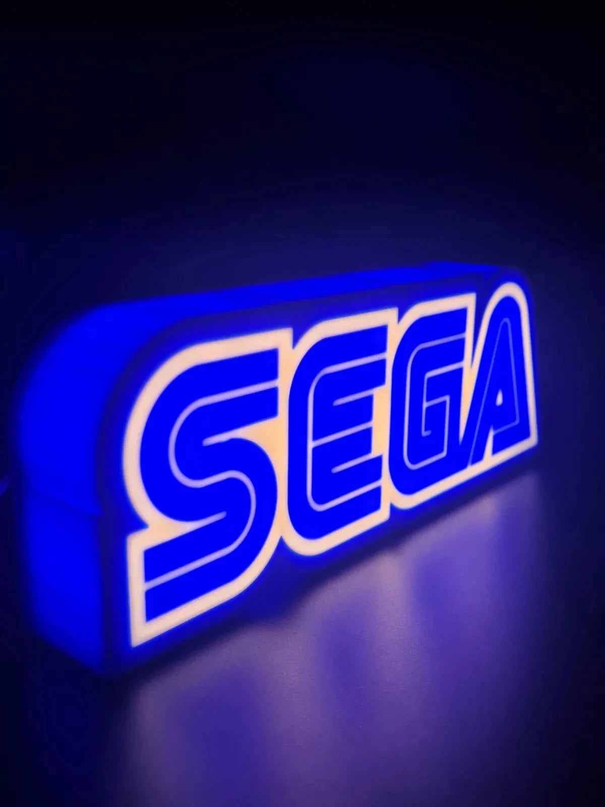 Sega USB LED Light Up Sign Lightbox USB Powered Lamps Mancave Collector Gamer