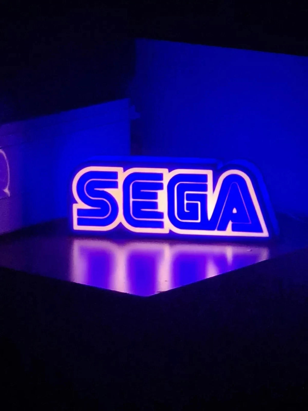 Sega USB LED Light Up Sign Lightbox USB Powered Lamps Mancave Collector Gamer