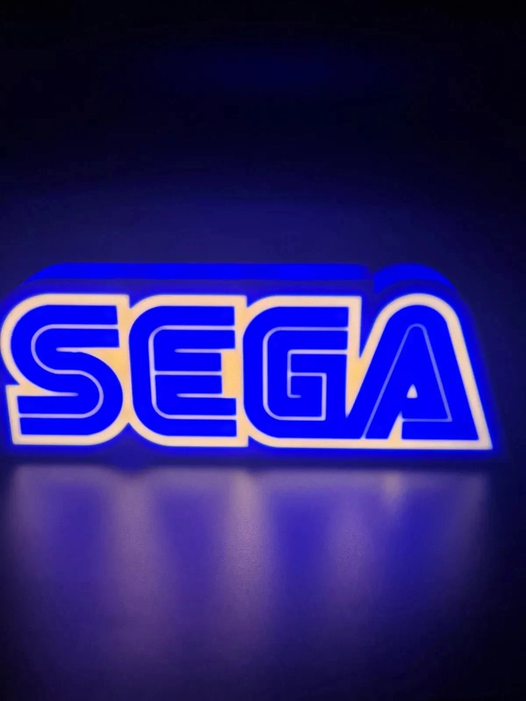Sega USB LED Light Up Sign Lightbox USB Powered Lamps Mancave Collector Gamer
