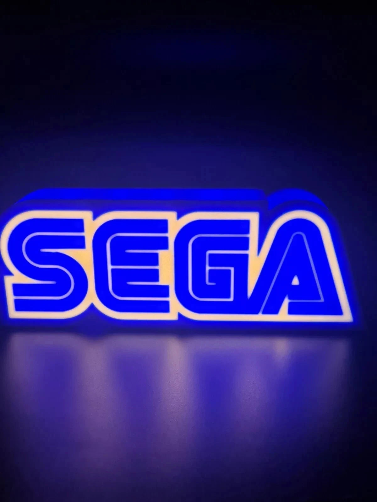 Sega USB LED Light Up Sign Lightbox USB Powered Lamps Mancave Collector Gamer