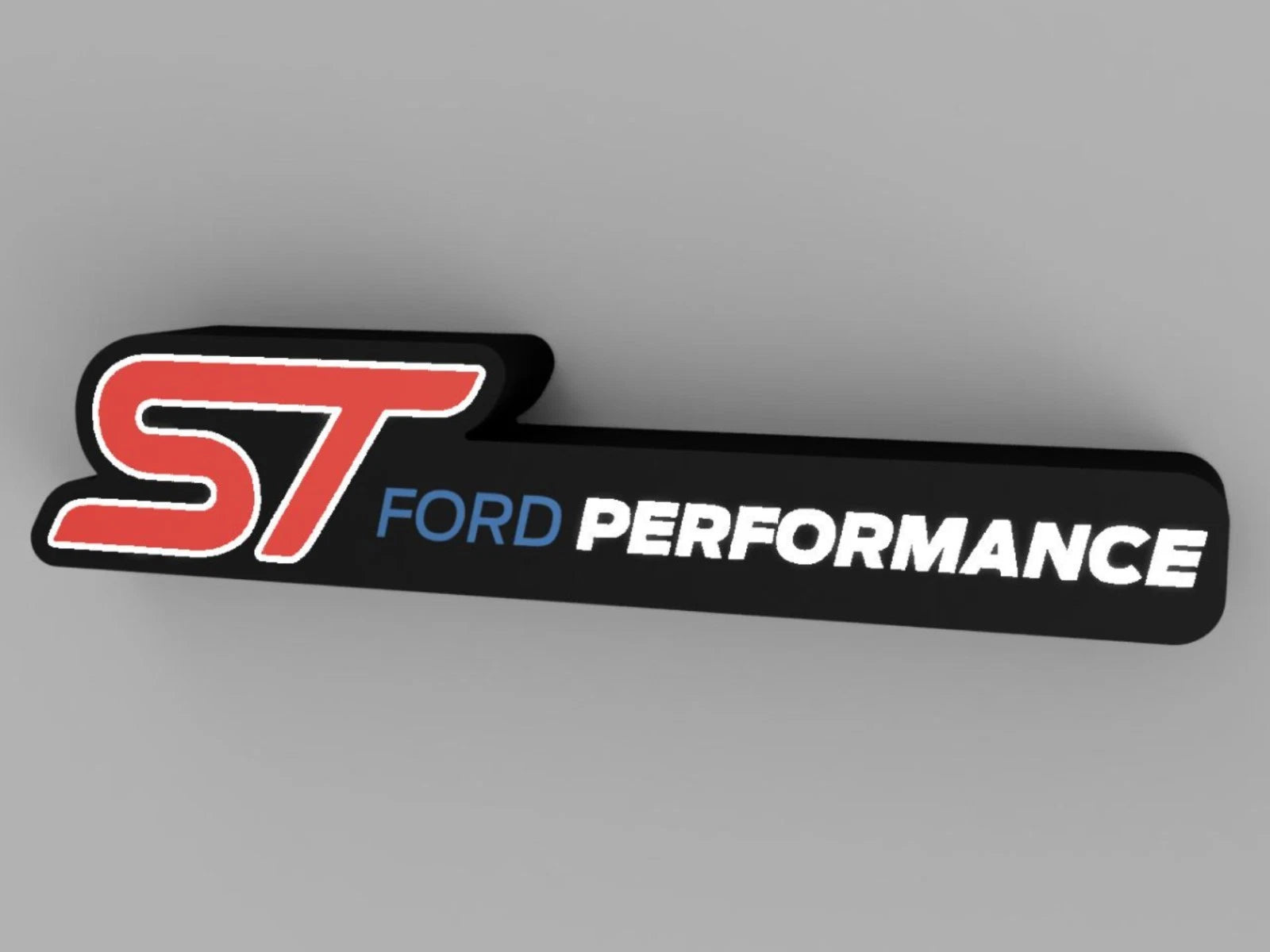 ST Ford Performance Style LED Lightbox Man Cave USB Powered
