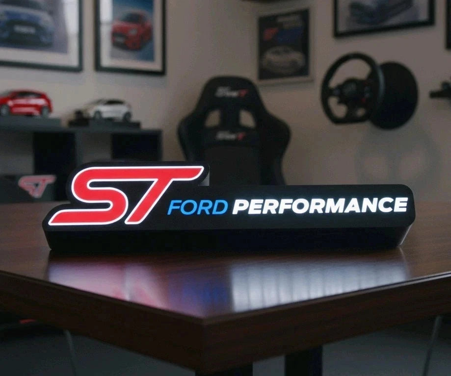 ST Ford Performance Style LED Lightbox Man Cave USB Powered