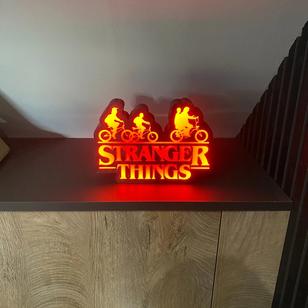 Stranger Things LED Lightbox sign Home Cinema Game Bar Man cave