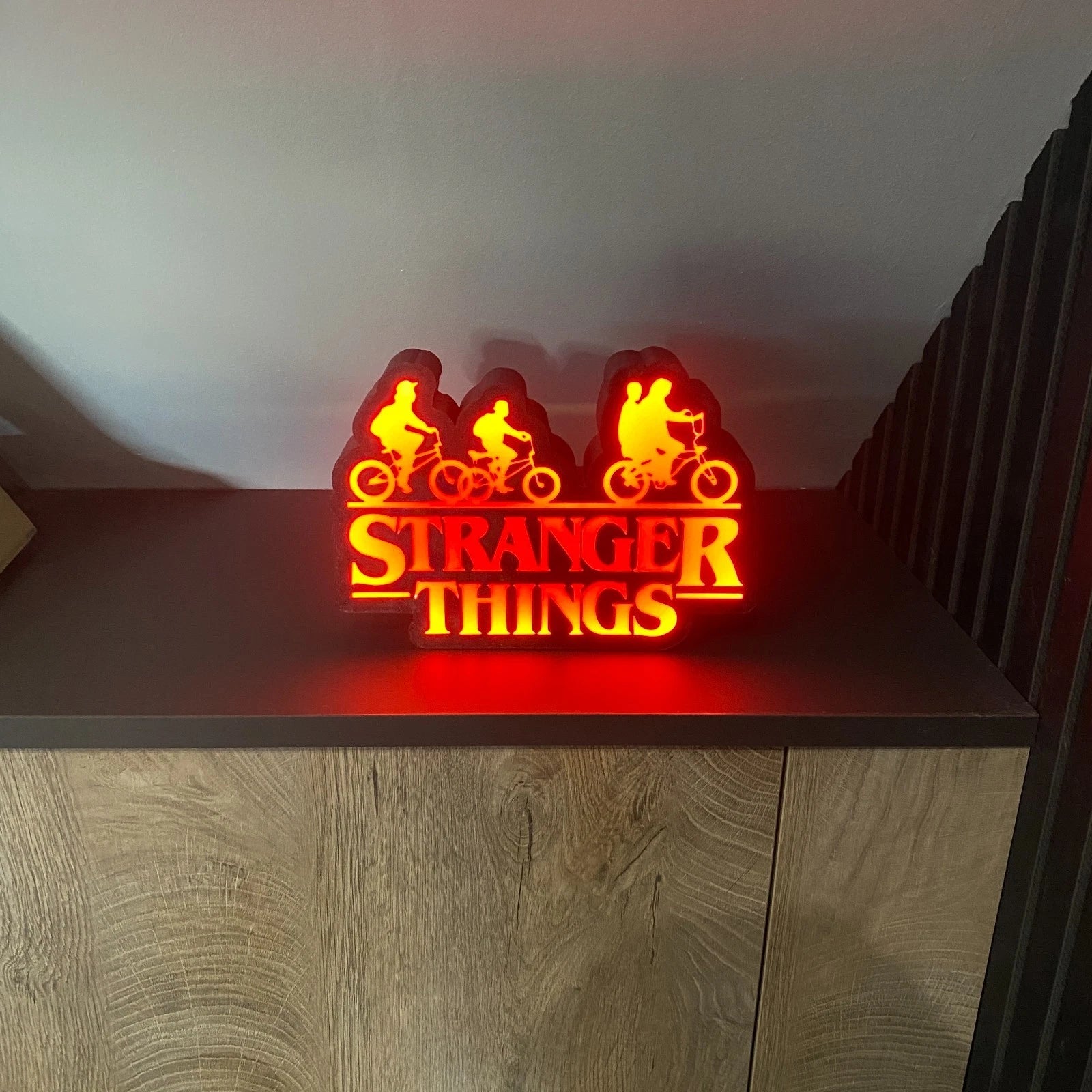 Stranger Things LED Lightbox sign Home Cinema Game Bar Man cave