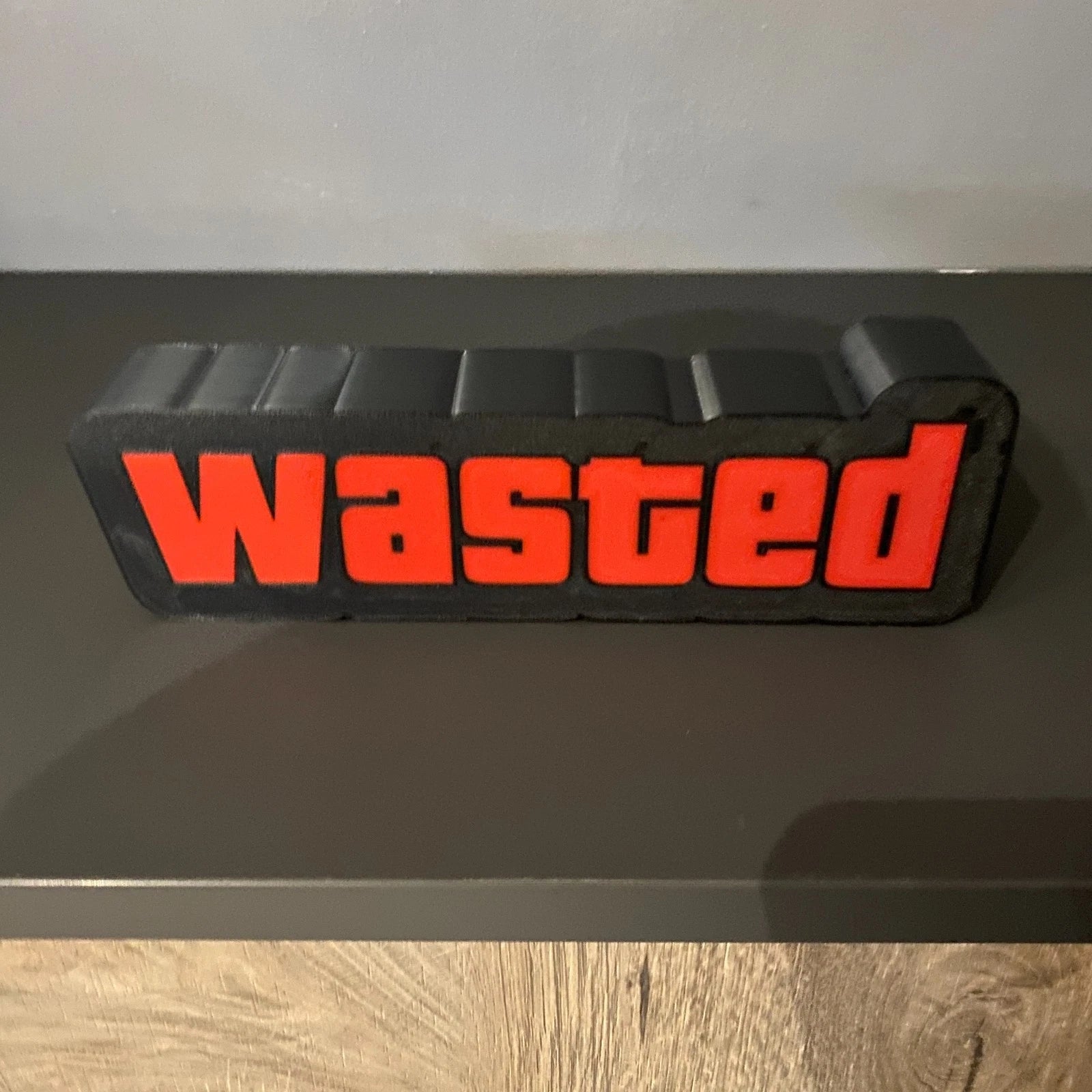 Grand Theft Auto “Wasted” LED Lightbox – USB Powered 3D Printed Gaming Lamp
